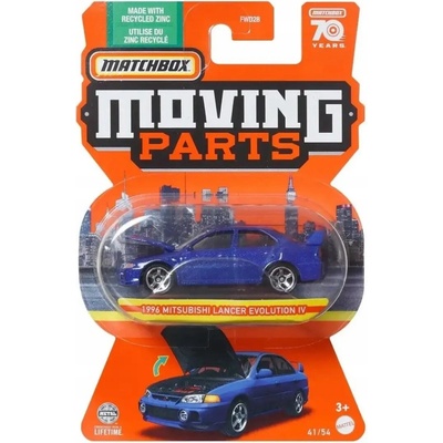 Matchbox Moving Parts 1996 Mitsubishi Lancer Evolution IV
