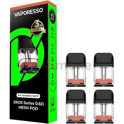Vaporesso XROS COREX 3.0 cartridge 0,4 ohm 4 ks