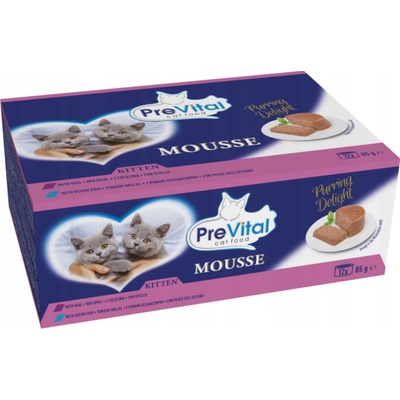 PreVital Mousse Kitten Mix 12× 85 g