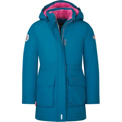 TROLLKIDS Детско пухено яке Trollkids Girl's Alesund Coat Coat - Madeira Blue / Bright Berry - размер 104 (EU) (703-2532-1013)