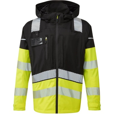 Portwest hi-vis ultimate bx323 / Светлоотразително работно модулно дъждобранско яке - hv жълто xxxl (bx323ybrxxxl)