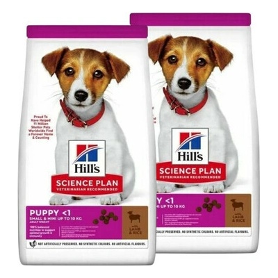 Hill's Science Plan Puppy Small Mini Lamb & Rice 2 x 6 kg