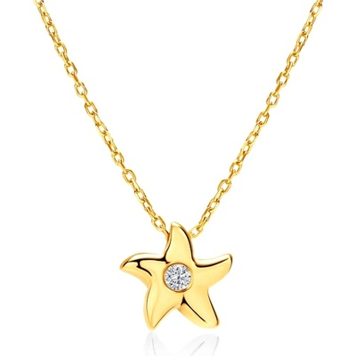 SAVICKI Колие със звезда Savicki: злато, диамант