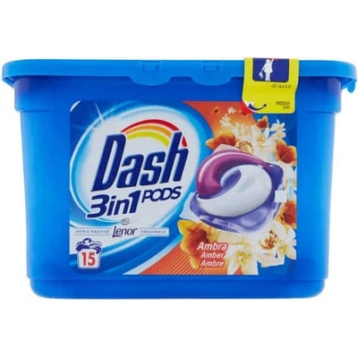 Dash 3in1 Pods Ambra gélové kapsule 15 PD