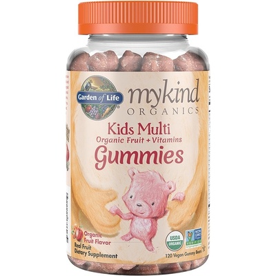 Garden of Life Mykind Organics Kids Multi Gummies Organic Fruit Flavor 120 vegan gummy bears