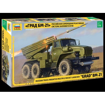 ZVEZDA Model Kit military 3655 BM-21 Grad Rocket Launcher 32-3655 1:35