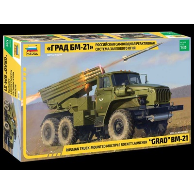 ZVEZDA Model Kit military 3655 BM-21 Grad Rocket Launcher 32-3655 1:35