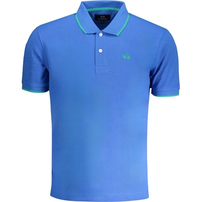 La Martina MEN'S BLUE SHORT SLEEVED polo SHIRT světle modrá