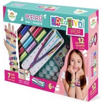 Teddies Креативен комплект Направи си гривна - плетачен стан с аксесоари