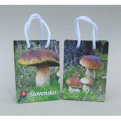 Slovensko-hríby, papierová taška 8x11x4cm (XS)
