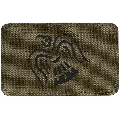 Nášivka M-Tac Standarta Havran Laser Cut – ranger green/černá