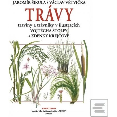 Trávy traviny a trávniky v ilustracích Vojtěcha Štolfy a Zdenky Krejčové