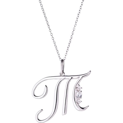 Silenti Jewelry Сребърно колие "Т