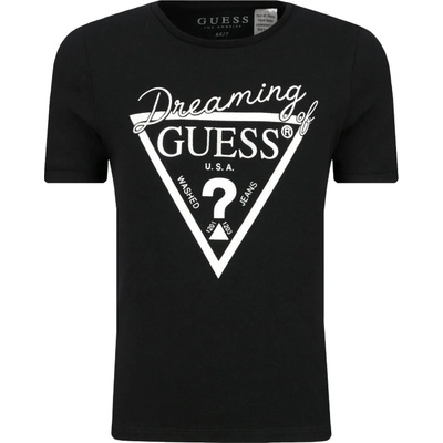 GUESS Тениска с искрящо лого Guess Kids