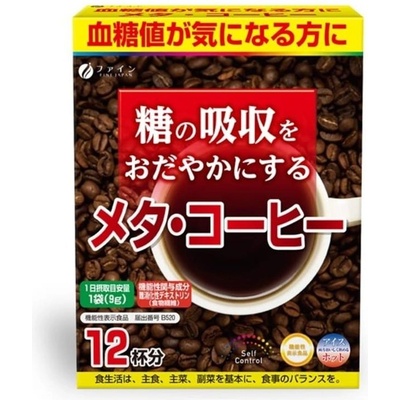 Fine Japan Разтворимо кафе + Декстрин, 12 сашета, Fine Japan (012516 (000249) FJ)