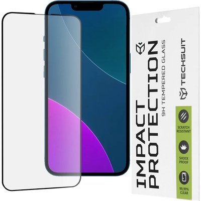 Techsuit Протектор за iPhone 13 mini - 111D Full Cover / Full Glue Glass - черен