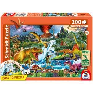 Schmidt Spiele - Puzzle Fascinantes gigantes prehistóricos - 200 piese