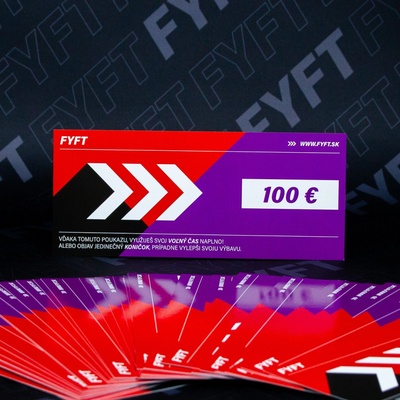 FYFTstore 100€ poukaz FYFT.sk