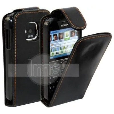Nokia Flap Калъф за Noka E5 Черен + Скрийн Протектор