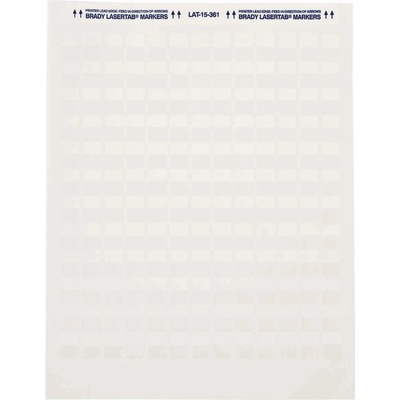 Brady LAT-17-361-1 / 024566, LaserTab laserové tlačiteľné štítky, 25.40 mm x 25.40 mm