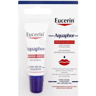 Eucerin Aquaphor SOS Lip Balm подхранващ и успокояващ балсам за устни 10 ml