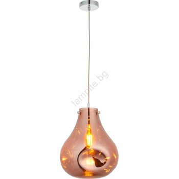 Endon Lighting 99790 - Пендел на кабел EUROPA 1xE27/10W/230V димчато кафяво (EN0241)