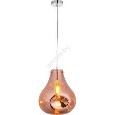 Endon Lighting 99790 - Пендел на кабел EUROPA 1xE27/10W/230V димчато кафяво (EN0241)