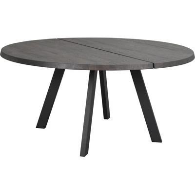 Rowico Home s dvoudílnou deskou FRED Dark brown/black 160 x 160 cm tmavě hnědá černá 117440