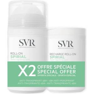 Laboratoires SVR Spirial Комплект - Рол-он против изпотяване + Пълнител, 2 х 50 ml - ozone