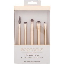 EcoTools Precious Metals Brightening Eye Set : kosmetický štětec Angled Liner 1 ks + kosmetický kartáček Spoolie 1 ks + kosmetický štětec Blending Crease 1 ks + kosmetický štětec Crease Shadow 1 ks +