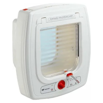 Ferplast FerplastSWING MICROCHIP - Бяла вратичка за котки или кучета с микрочип 72090011 - бяла