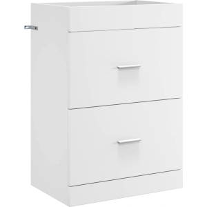 vidaXL Кабинет под мивка за баня Бяло 56 x 37, 5 x 81 см (890704)