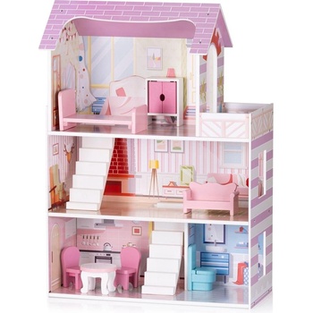 Chipolino Дър. къща за кукли с к-т 7 бр. мебели (3800931062163)