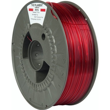 The Filament PETG Transparent Red - 1, 75 mm / 1000 g (TF-24028)