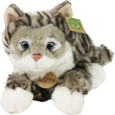 Rappa Плюшена играчка Rappa Еко приятели -Таби котка, лежаща, 40 cm (221154)