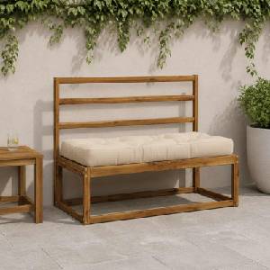 vidaXL Кушон за палет VIANEN 100% полиестер Кремаво 120 x 50 x 12 cm (953361)