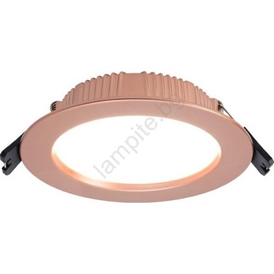 Immax Neo 07330L - LED димируемо вградено таванно осветително тяло DOWN LED/12W/230V Wi-Fi Tuya Ø 12 см розово злато (IM1558)