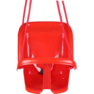 Teddies houpačka s pískátkem plast 35 x 34 x 35 cm nosnost 20 kg červená