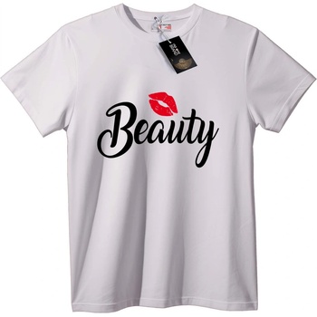 NOONEBRAND Тениска Beauty с устни - L, Black