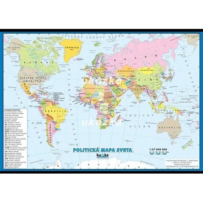 Politická mapa sveta XL (100x70 cm)