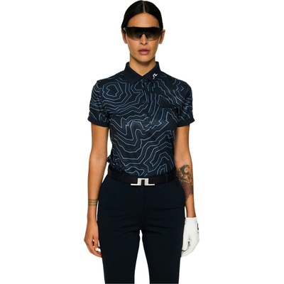 Dámske tričko J.Lindeberg Tour Tech Print Polo Topo Navy