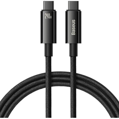 Baseus CAWJ040101 Tungsten Gold Fast Charging Datový, USB-C - USB-C 240W, 1m, černý