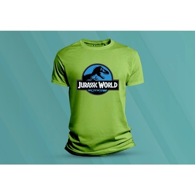 Sandratex dětské bavlněné tričko Jurassic world lime