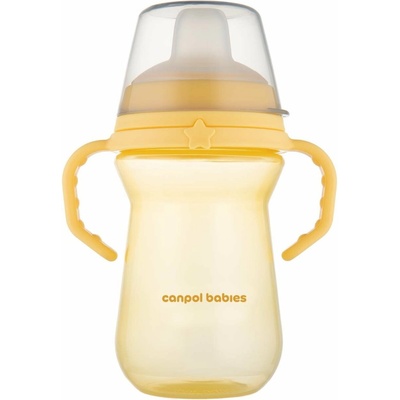 Canpol Babies silikon hrnček FirstCup 250ml yellow
