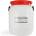 BasicNature Барел с широко гърло, бял 54 L (077055)