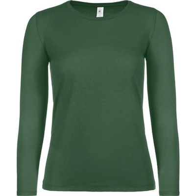 B&C Dámske tričko s dlhým rukávom TW06T Bottle Green