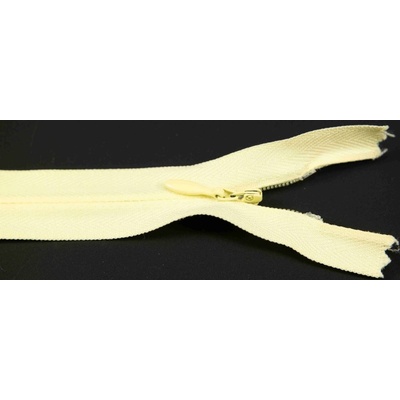 Nedeliteľný skrytý zips (3mm) rôzne farby - dĺžka 18 cm - 60 cm 50 cm Banánovo Žltá