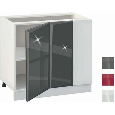 Bogdan Furniture G Кухненски шкаф Гланц МДФ 1001, долен за ъгъл с рафт