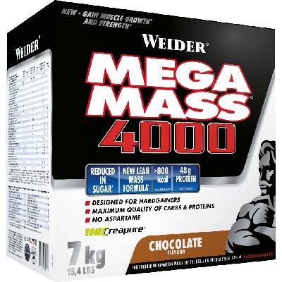 Weider Weider, Giant Mega Mass 4000, Gainer, 7000 g Příchuť: čokoláda