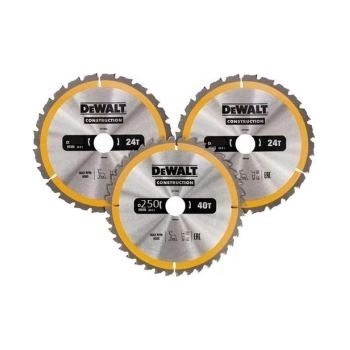 DeWALT DT1963 Sada pilových kotoučů 250 × 30 mm 48z 3 ks